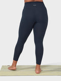 Manduka Womens Leggings Manduka Foundation Women's High Rise Yoga Leggings With Pocket - Navy
