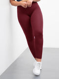 Tombo Core Pocket Women's Yoga Leggings - Burgundy