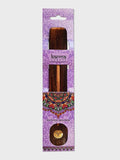 Namaste Karma Scents Brass Inlay Mango Wood Ash Holder Sun