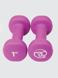 Yoga Mad Pair of 1Kg Neo Dumbbells - Purple