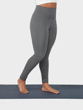 Manduka Renew Women's High Rise Yoga Leggings With Pocket - Heathered Grey