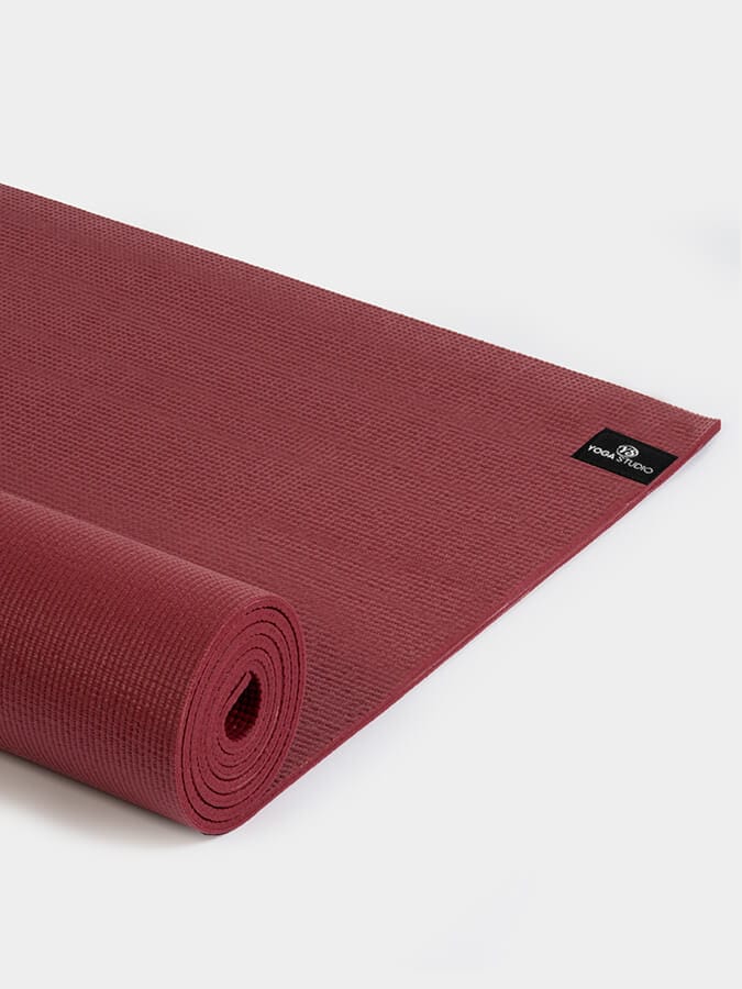 Yoga Studio Yoga Mat Yoga Studio 6mm Burgundy Yoga Mat With Custom Logo Design