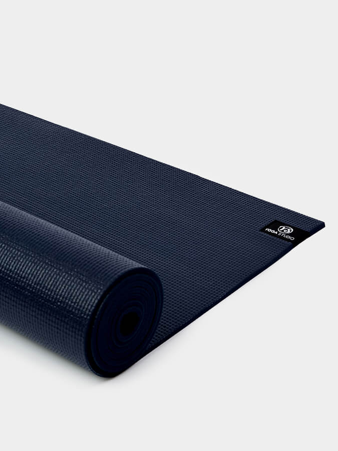 Yoga Studio Yoga Mat Yoga Studio 6mm Navy Blue Yoga Mat With Custom Logo Design