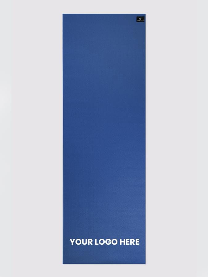 Yoga Studio Yoga Mat Bottom Yoga Studio 6mm Blue Yoga Mat With Custom Logo Design