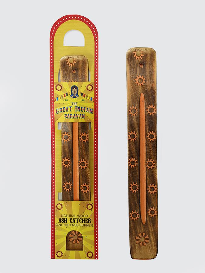 Namaste Incense Holder Namaste Wooden Incense Holder - Flower Design