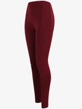 Tombo Core Pocket Women's Yoga Leggings - Burgundy