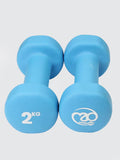 Yoga Mad Pair of 2Kg Neo Dumbbells - Blue