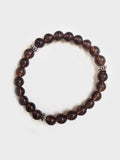 Yoga Studio Smoky Quartz Mala Bead Bracelet