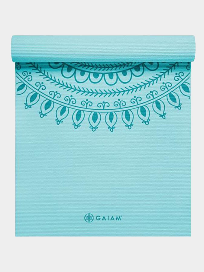 Gaiam Yoga Mat Gaiam Marrakesh Turquoise Yoga Mat 6mm
