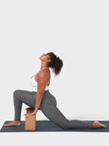 Manduka Womens Leggings Manduka Renew Women's High Rise Yoga Leggings With Pocket - Heathered Grey