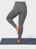 Manduka Womens Leggings Manduka Renew Women's High Rise Yoga Leggings With Pocket - Heathered Grey