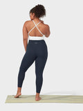 Manduka Womens Leggings Manduka Foundation Women's High Rise Yoga Leggings With Pocket - Navy