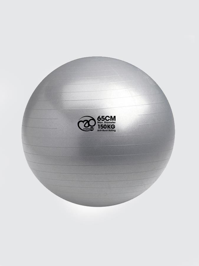 Yoga Mad Yoga Prop Yoga Mad Anti-burst Swiss Ball With Pump 65cm - Silver