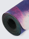 Yoga Studio Yoga Mat Yoga Studio Vegan Suede Microfiber Digital Blue Yoga Mat 4mm