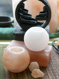 Yoga Studio Himalayan Salt Candle Tea Light Holder - Sphere
