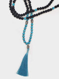 Yoga Studio Lava Stone & Turquoise Mala Beads