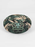 Yoga Studio Round Designed Organic Buckwheat  Cushion - Floral Collection