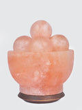 Yoga Studio Fire Bowl (Balls) Crafted Himalayan Salt Lamp