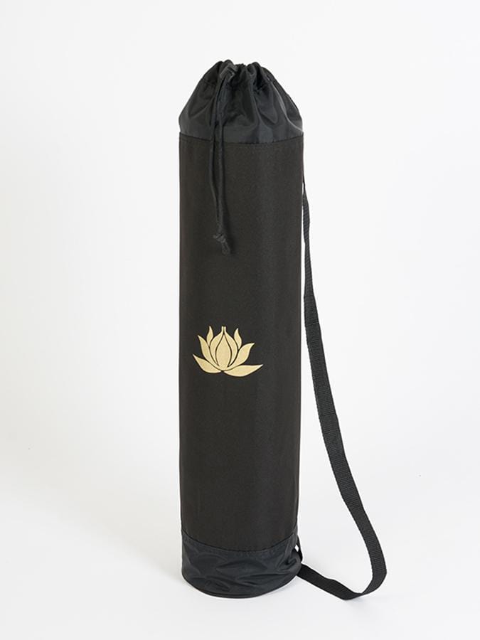 Yoga Studio Yoga Bag Yoga Studio Black & Gold Lotus Yoga Mat Bag