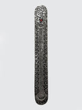 Namaste Incense Holder Red Stone Namaste Metal Embossed Incense Holder With Stone - Moon