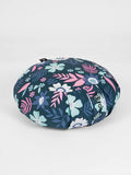 Yoga Studio Round Designed Organic Buckwheat  Cushion - Floral Collection