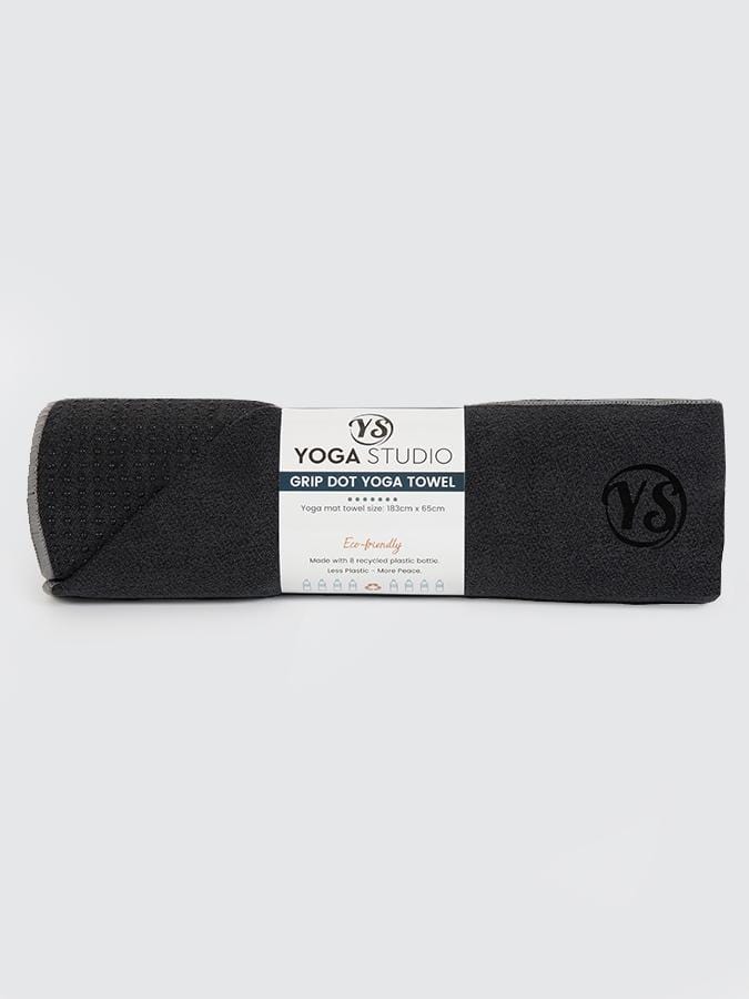 Yoga Studio Yoga Towel Black Yoga Studio Premium Grip Dot Yoga Mat Towels