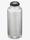 Klean Kanteen Water Bottle Brushed Stainless Klean Kanteen TKWide Insulated Bottle 64oz (1900ml) With Loop Cap