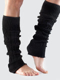 Toesox Womens Socks ToeSox Dance Socks - Knee High Leg Warmers - Black