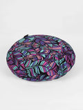 Yoga Studio Round Designed Organic Buckwheat  Cushion - Floral Collection