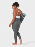 Manduka Womens Leggings Manduka Renew Women's High Rise Yoga Leggings With Pocket - Heathered Grey