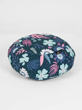 Yoga Studio Round Designed Organic Buckwheat  Cushion - Floral Collection