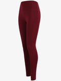 Tombo Core Pocket Women's Yoga Leggings - Burgundy
